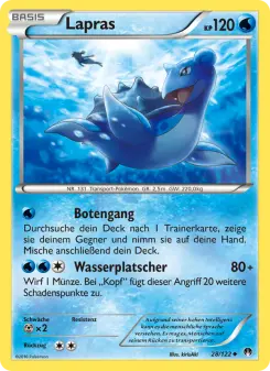 Pokémon-Karte Lapras 028/122