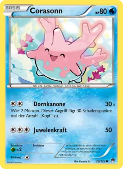 Pokémon-Karte Corasonn 029/122