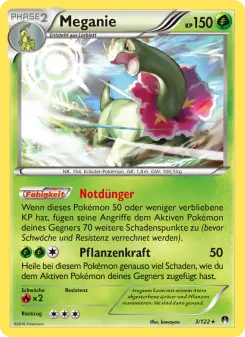 Pokémon-Karte Meganie 003/122