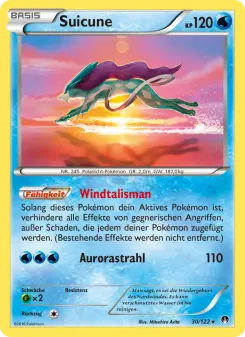 Pokémon-Karte Suicune 030/122