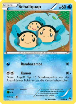 Pokémon-Karte Schallquap 033/122