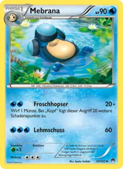 Pokémon-Karte Mebrana 034/122