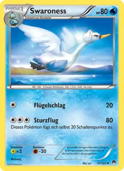 Pokémon-Karte Swaroness 037/122