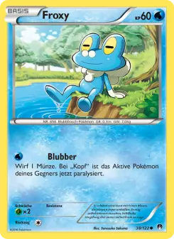 Pokémon-Karte Froxy 038/122