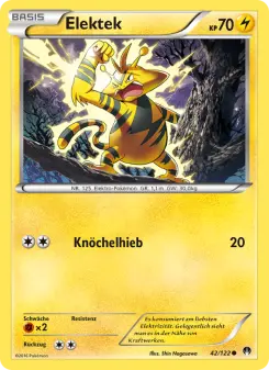 Pokémon-Karte Elektek 042/122
