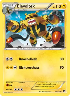 Pokémon-Karte Elevoltek 043/122