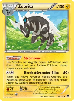 Pokémon-Karte Zebritz 049/122