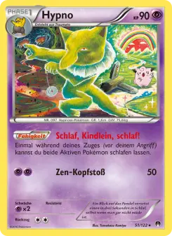 Pokémon-Karte Hypno 051/122
