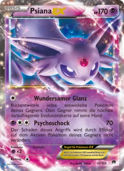 Pokémon-Karte Psiana EX 052/122