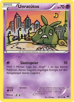 Pokémon-Karte Unratütox 056/122