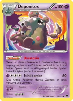 Pokémon-Karte Deponitox 057/122