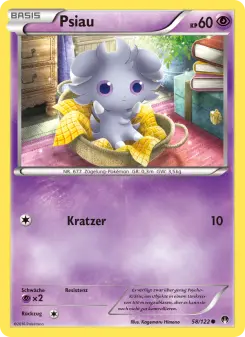 Pokémon-Karte Psiau 058/122