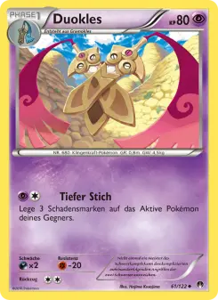 Pokémon-Karte Duokles 061/122