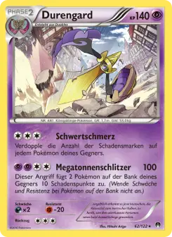 Pokémon-Karte Durengard 062/122