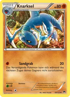 Pokémon-Karte Knarksel 069/122