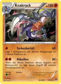Pokémon-Karte Knakrack 070/122