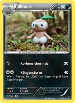 Pokémon-Karte Blanas 072/122