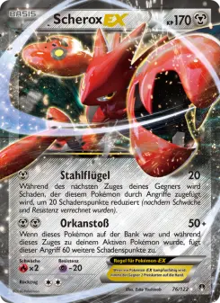 Pokémon-Karte Scherox EX 076/122