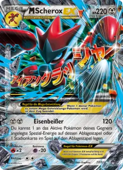 Pokémon-Karte M-Scherox EX 077/122