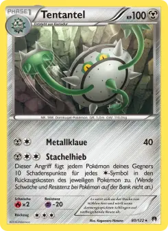 Pokémon-Karte Tentantel 080/122