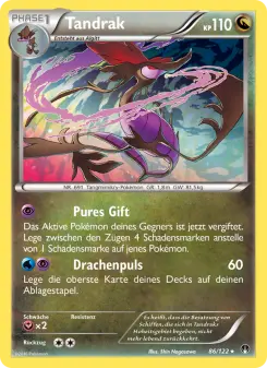Pokémon-Karte Tandrak 086/122