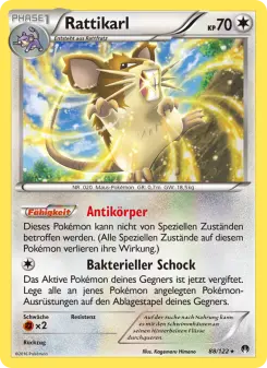 Pokémon-Karte Rattikarl 088/122