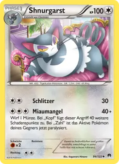 Pokémon-Karte Shnurgarst 094/122