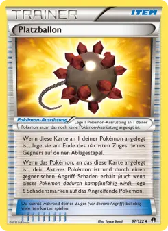 Pokémon-Karte Platzballon 097/122