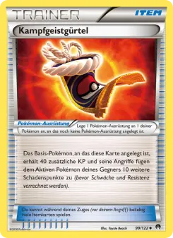 Pokémon-Karte Kampfgeistgürtel 099/122
