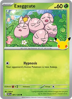 Pokémon-Karte Exeggcute 001/128