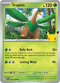 Pokémon-Karte Tropius 005/128