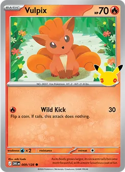 Pokémon-Karte Vulpix 009/128