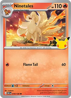 Pokémon-Karte Ninetales 010/128