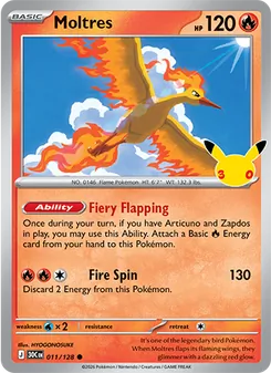 Pokémon-Karte Moltres 011/128