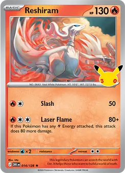 Pokémon-Karte Reshiram 014/128