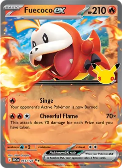 Pokémon-Karte Fuecoco ex 015/128