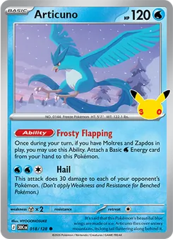 Pokémon-Karte Articuno 018/128