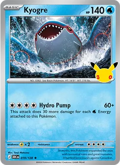 Pokémon-Karte Kyogre 019/128