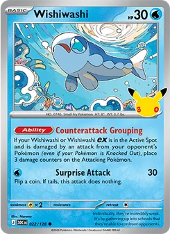 Pokémon-Karte Wishiwashi 022/128