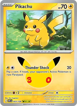 Pokémon-Karte Pikachu 023/128