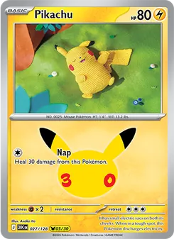 Pokémon-Karte Pikachu 027/128