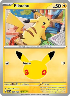 Pokémon-Karte Pikachu 031/128