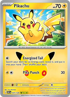 Pokémon-Karte Pikachu 037/128