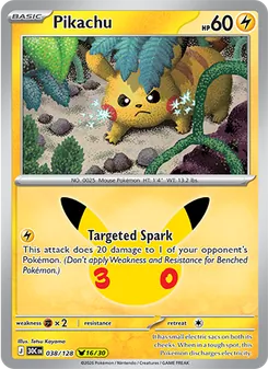Pokémon-Karte Pikachu 038/128