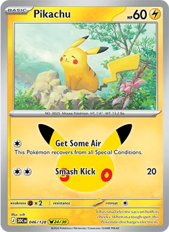 Pokémon-Karte Pikachu 046/128