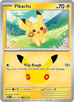 Pokémon-Karte Pikachu 047/128