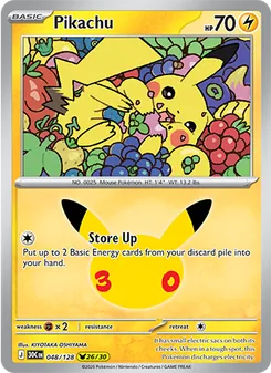 Pokémon-Karte Pikachu 048/128