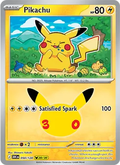 Pokémon-Karte Pikachu 050/128