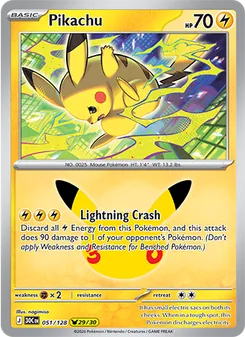 Pokémon-Karte Pikachu 051/128