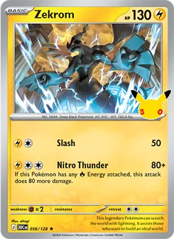 Pokémon-Karte Zekrom 056/128